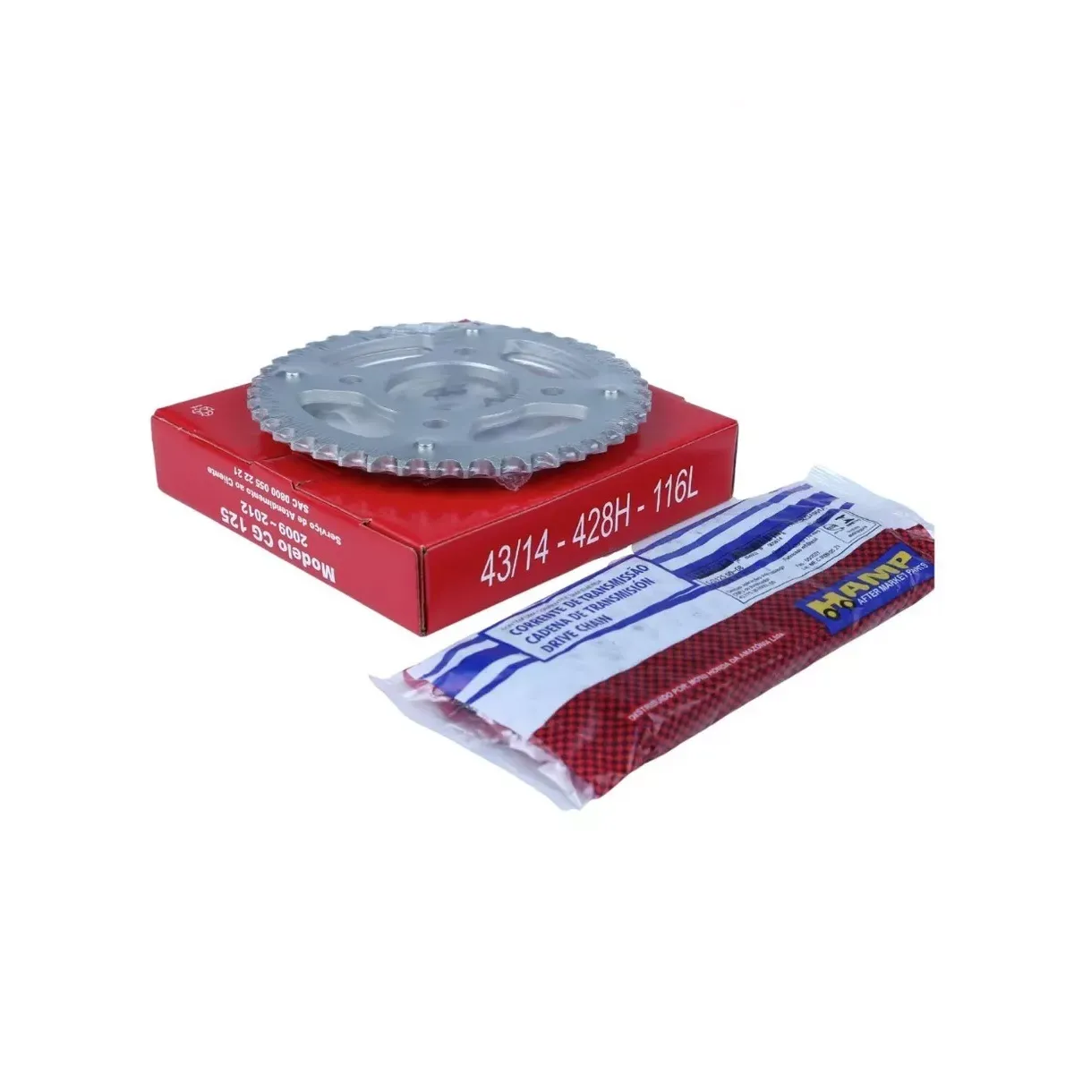 Kit Relação Cg Fan 125 2009 A 2013 Honda Hamp Original H0640KWG901 - Imagem 2