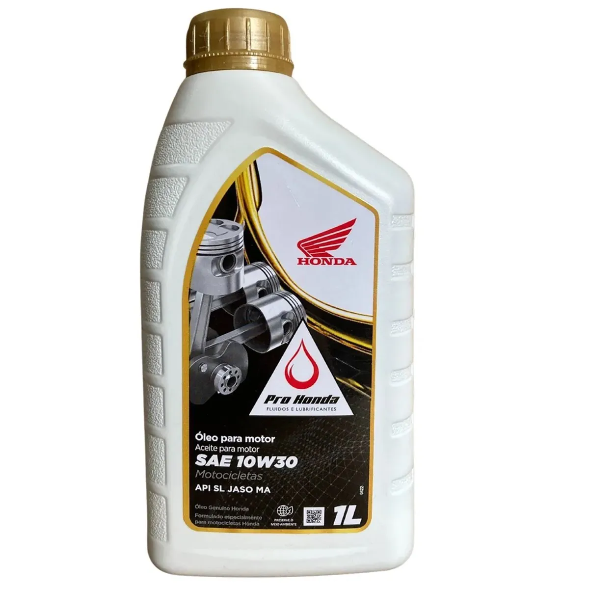 Óleo Genuíno Honda 10W30 Moto Original Honda - 1 litro 08233M99024