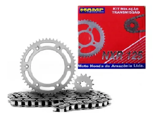 Kit Relação Transmissão NXR Bros 125 Original Honda H0640K13900
