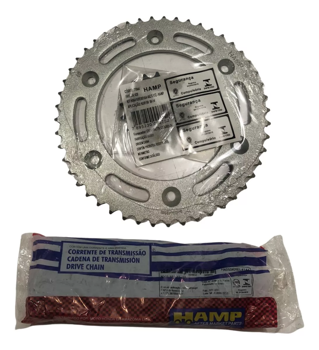Kit Relação Nxr Bros 150 2006 A 2015 Original Honda Hamp H0640KRE851 - Imagem 2