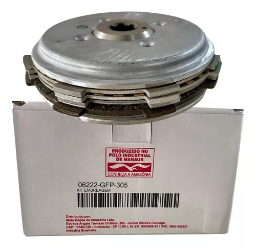 Kit Embreagem Pop 100 2007/2014 Original Honda 06222GFP305