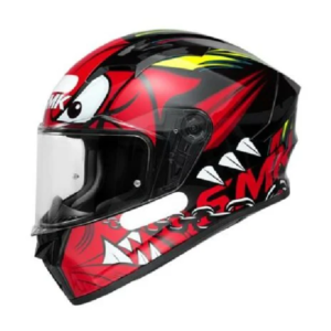Capacete SMK Stellar monster Vermelho preto Tam 62